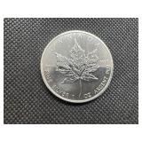 1989 BU Canadian 1 Oz. .9999 Silver Maple Leaf Coin