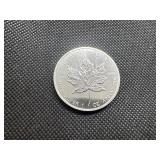1989 BU Canadian 1 Oz. .9999 Silver Maple Leaf Coin