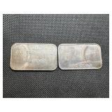 1 Oz. Silver USS Arizona Pearl Harbor Silver Bar and 1/2  Oz. Silver USS Arizona Pearl Harbor Silver Bar -  1.5 Total Oz. of Silver