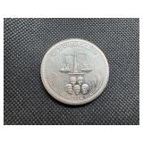 1972 Universaro One Oz. .999 Silver World Trade Round