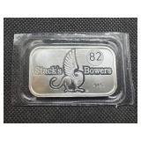 2023 One Ounce .999 Silver Stacks & Bowers Bar