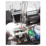 Clay Pigeon Thrower Set Up on Wagon w/Battery