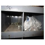 72 Compartment Bolt Bin w/Contents 34"x42"x12"