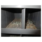 72 Compartment Bolt Bin w/Contents 34"x42"x12"