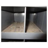 72 Compartment Bolt Bin w/Contents 34"x42"x12"