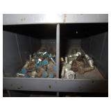 72 Compartment Bolt Bin w/Contents 34"x42"x12"