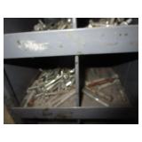 72 Compartment Bolt Bin w/Contents 34"x42"x12"