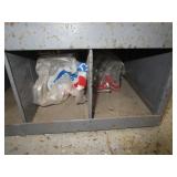 72 Compartment Bolt Bin w/Contents 34"x42"x12"