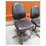(2) Adjustable Height Bar Stools