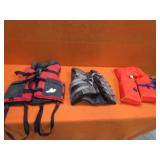(3) Life Vests