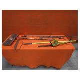 Shovel, Rake, Bar Clamps, Hedge Trimmer
