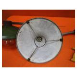 Vintage Light Fixtures & Meat Saw