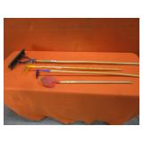 Thatching Rake & Kids Garden Tools