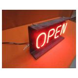 Neon Open Sign 9"x18"