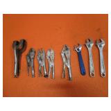 Vise Grips & Crescent Wrenches