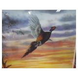 Jim Hansel "Autumn Ringnecks" S&N Print 2206/2700 26"x32" Frame