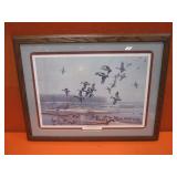 John Green "Mallard Mirage" S&N Print 369/1000 29"x22" Frame
