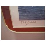 John Green "Mallard Mirage" S&N Print 369/1000 29"x22" Frame