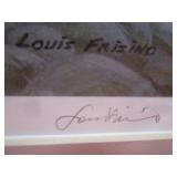 Louis Frisino 1988-89 ND Trout & Salmon Stamp S&N Conservation Edition Print 23/50 17"x15" Frame Size