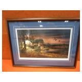 Terry Redlin "Hunters Haven" Open Edition Print 25"x18" Frame Size
