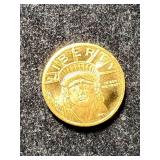 1/10TH OZ .9999 PURE GOLD MONEY METALS EXCHANGE ROUND