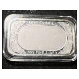 1 TROY OZ .999 FINE SILVER 10 COMMANDMENTS BAR IN AIRTITE