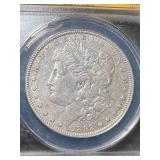 1892 US MORGAN SILVER DOLLAR ANACS EF40 DETAILS
