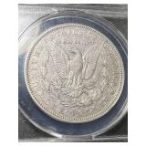 1892 US MORGAN SILVER DOLLAR ANACS EF40 DETAILS