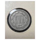 1881 US 3 CENT NICKEL