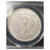1886 US MORGAN SILVER DOLLAR ANACS MS60 DETAILS