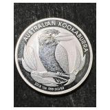 2012 AUSTRALIAN KOOKABURRA 1 TROY OZ .999 FINE SILVER
