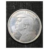 1 TROY OZ .999 FINE SILVER DONALD TRUMP ROUND