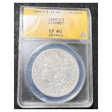 1885-S US MORGAN SILVER DOLLAR ANACS EF40 DETAILS