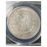 1885-S US MORGAN SILVER DOLLAR ANACS EF40 DETAILS