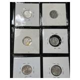 GROUP OF 6 US ROOSEVELT DIMES