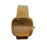 Seiko Quartz Gold-Tone Mesh Band Wristwatch