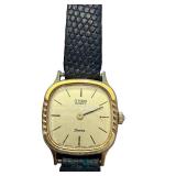 Citizen Quartz Seven Vintage Wristwatch with Black Textured Band