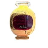 Vintage Armitron Gold Tone Digital Watch Bracelet