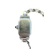 Vintage Ladies Art Deco Mechanical Wristwatch with Etched Band