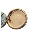Antique Waltham Pocket Watch with Gold-Tone Case and Exposed Movement