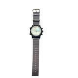 Shark Sport Watch with Gray Nylon Strap and Multi-Function Dial