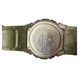 Sanda Sport Watch Digital Army Green Wristwatch WR150M