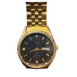Q&Q Automatic Wristwatch with Gold-Tone Bracelet