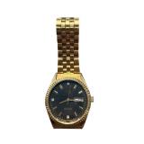 Q&Q Automatic Wristwatch with Gold-Tone Bracelet