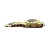 Infantry Military Style Quartz Watch with Beige Nylon Strap