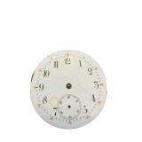 Antique Mechanical Pocket Watch with White Enamel Dial