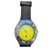 Swatch Irony Scuba 200 Stainless Steel Yellow Dial Watch