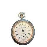 Hamilton Watch Co. Vintage Pocket Watch with 17 Jewels and Open Case