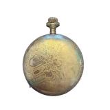 Antique American Waltham Pocket Watch with Floral Engraving