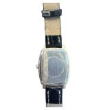 Barbie Ladies Wristwatch with Black Leather Band